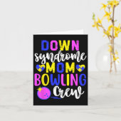 Down Syndrom Mama Bowling Crew Group Matching Wome Karte (Gelbe Blume)