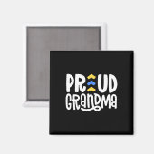 Down-Syndrom Oma Awareness-Geschenk Lucky Arrows Magnet (Vorderseite/Rückseite)