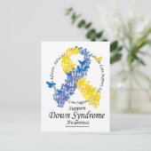 Down-Syndrom Postkarte (Stehend Vorderseite)