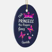 Down-Syndrom Princess Niedlich Personalisiert Keramik Ornament (Rechts)
