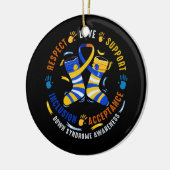 Down Syndrom Respektbezogene Support-Down-Syndrom Keramik Ornament (Links)