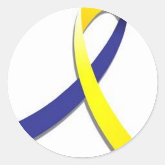 Down-Syndrom Runder Aufkleber (Vorderseite)