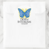 Down-Syndrom Runder Aufkleber (Tasche)