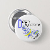 Down-Syndrom SCHMETTERLING 3,1 Button (Vorne & Hinten)