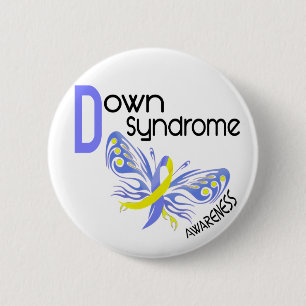 Down-Syndrom SCHMETTERLING 3,1 Button