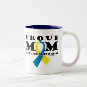 Down-Syndrom stolze Mama Zweifarbige Tasse