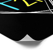 Down Syndrom T21 Bewusstsein für Frauen mit Herz Poster (Ecke)