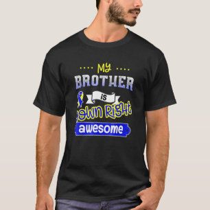 Down-Syndrom-Tag Bruderunterstützung erhöhen Bewus T-Shirt