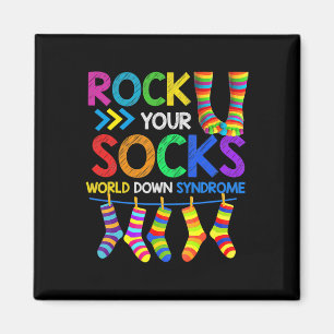 Down Syndrom Tag Rock Your Socks Awareness 1 Magnet