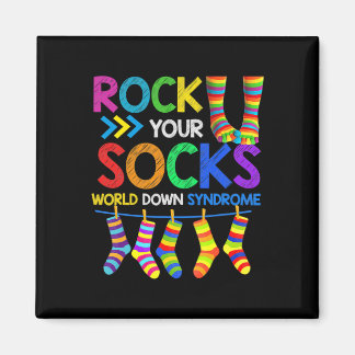 Down Syndrom Tag Rock Your Socks Awareness 1 Magnet