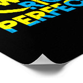 Down-Syndrom Trisomy 21 Rechts perfekte Schleife Poster (Ecke)