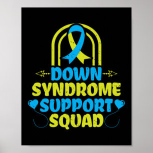Down-Syndrom-Unterstützung Squad Awareness-Special Poster