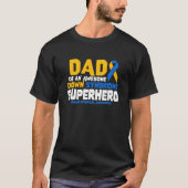Down-Syndrom Vater eines T21-Superhero-Down-Syndro T-Shirt (Vorderseite)