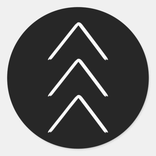 Down Syndrome Awareness 3 Arrow Support Runder Aufkleber (Vorderseite)