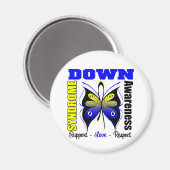 Down Syndrome Awareness Butterfly Magnet (Vorderseite/Rückseite)