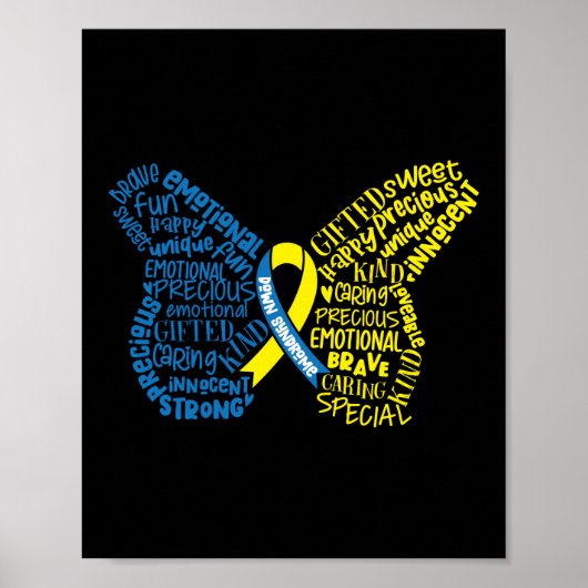 Down Syndrome Awareness Butterfly Special Poster (Vorne)
