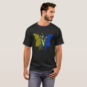 Down Syndrome Awareness Butterfly T-Shirt (Vorne ganz)