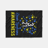 Down Syndrome Awareness Costume März 21 Gift Teac Fleecedecke (Vorderseite (Horizontal))