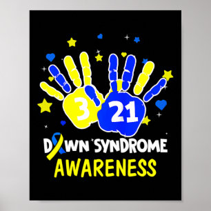 Down Syndrome Awareness Costume März 21 Gift Teac Poster