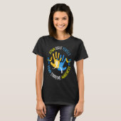 Down Syndrome Awareness Day 21 March Down Right Pe T-Shirt (Vorne ganz)
