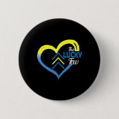 Down Syndrome Awareness Day 3 Pfeile Glück wenigen Button (Vorderseite)
