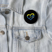 Down Syndrome Awareness Day 3 Pfeile Glück wenigen Button (Beispiel)