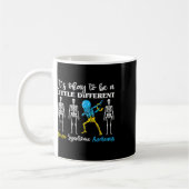 Down Syndrome Awareness Day Dabbing Kinderskelett Kaffeetasse (Links)