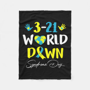 Down Syndrome Awareness Day Extra Chromosome Fleecedecke