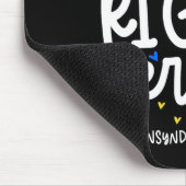 Down Syndrome Awareness Down Right Perfect 2 Mousepad (Ecke)