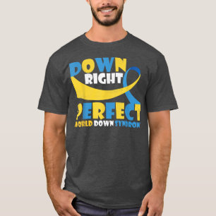 Down Syndrome Awareness Down Right Perfect 780 T-Shirt