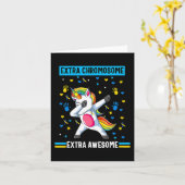 Down Syndrome Awareness Extra Chromosom Ext Aweso Karte (Gelbe Blume)