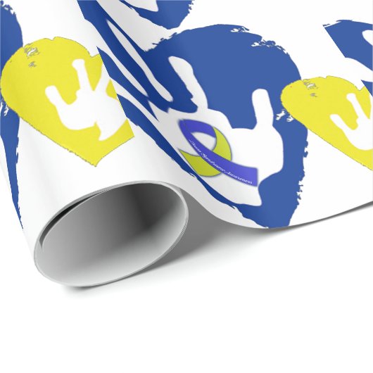 Down Syndrome Awareness Geschenkpapier (Rolleneckpunkt)
