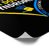 Down Syndrome Awareness I Liebe Jemand mit Down S Poster (Ecke)