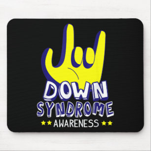 Down Syndrome Awareness I Liebe Sie ASL Hand Signi Mousepad