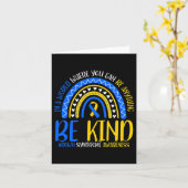 Down Syndrome Awareness Karte (Gelbe Blume)