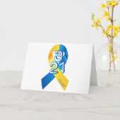 Down Syndrome Awareness Karte (Gelbe Blume)