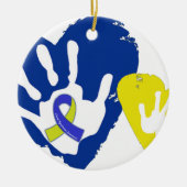 Down Syndrome Awareness Keramik Ornament (Vorne)