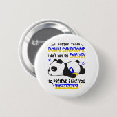 Down Syndrome Awareness Month Ribbon Geschenke Button (Vorne & Hinten)