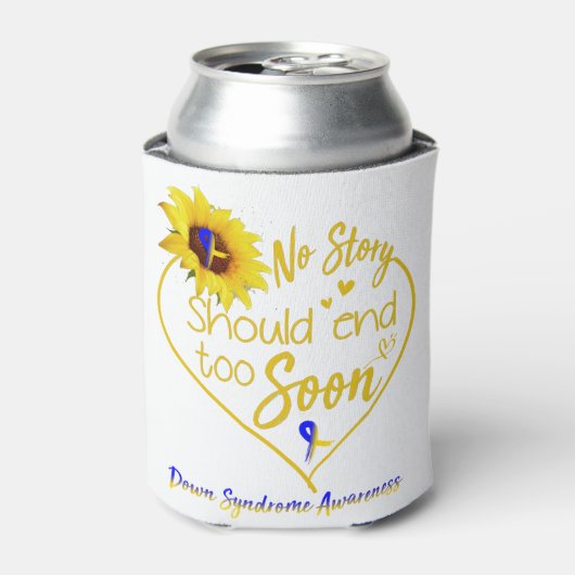 Down Syndrome Awareness Month Ribbon Geschenke Dosenkühler (Kanne Vorderseite)