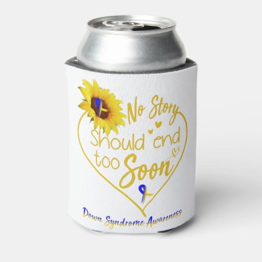 Down Syndrome Awareness Month Ribbon Geschenke Dosenkühler (Kanne Rückseite)