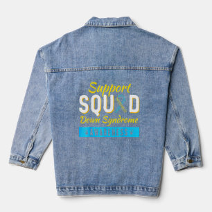 Down Syndrome Awareness Month Ribbon Support Squad Jeansjacke