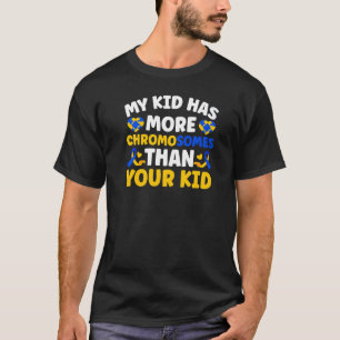 Down Syndrome Awareness Outfit Vater Mama Down Syn T-Shirt