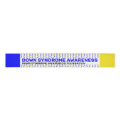 Down Syndrome Awareness Pattern Ribbon Ripsband (Vorderseite)