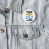 Down Syndrome Awareness Proud Mama Button (Beispiel)