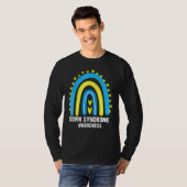 Down Syndrome Awareness Rainbow T21 T-Shirt (Vorne ganz)