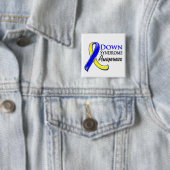 Down Syndrome Awareness Ribbon Button (Beispiel)