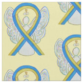 Down Syndrome Awareness Ribbon Custom Material Stoff (Nahaufnahme)