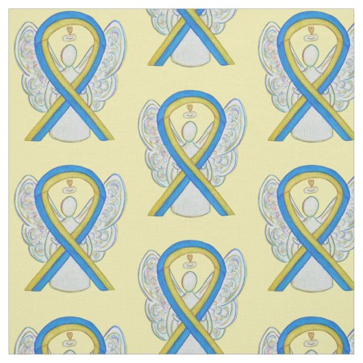 Down Syndrome Awareness Ribbon Custom Material Stoff (Muster)