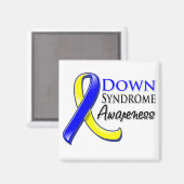 Down Syndrome Awareness Ribbon Magnet (Vorderseite/Rückseite)