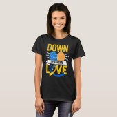 Down Syndrome Awareness Trisomy Blue Ribbon WDSD 2 T-Shirt (Vorne ganz)